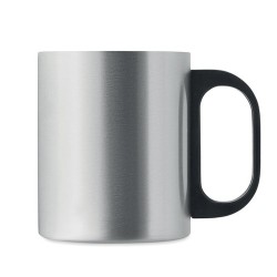 Mug double paroi personnalisé 300 ml idéal cadeau publicitaire TANISS Matières : acier inoxydable Couleurs : argenté mat accesso