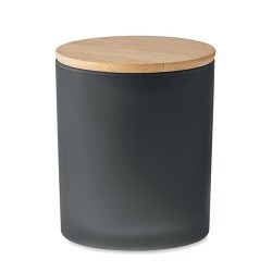 Bougie Éco-responsable en Cire Végétale 280 gr Personnalisée KEOPS Matières : verre Couleurs : noir 2