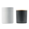Bougie Éco-responsable en Cire Végétale 280 gr Personnalisée KEOPS Matières : verre Couleurs : noir impression logo haute qualit