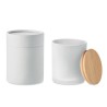 Bougie Éco-responsable en Cire Végétale 280 gr Personnalisée KEOPS Matières : verre Couleurs : blanc accessoire événementiel uni