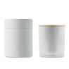 Bougie Éco-responsable en Cire Végétale 280 gr Personnalisée KEOPS Matières : verre Couleurs : blanc objet publicitaire robuste
