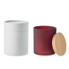 Bougie Éco-responsable en Cire Végétale 280 gr Personnalisée KEOPS Matières : verre Couleurs : bordeaux personnalisation rapide 