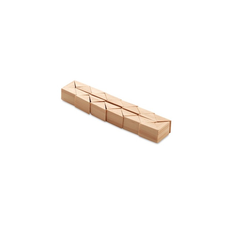 Casse-tête en bois personnalisé pas cher - Jeu de patience STUKIE Matières : bois Couleurs : bois cadeau entreprise pas cher