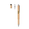Stylo à bulle de niveau multifonction en bambou personnalisé TOOLBAM Matières : bambou Couleurs : bois personnalisable avec votr