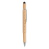Stylo à bulle de niveau multifonction en bambou personnalisé TOOLBAM Matières : bambou Couleurs : bois cadeau entreprise pas che