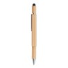 Stylo à bulle de niveau multifonction en bambou personnalisé TOOLBAM Matières : bambou Couleurs : bois goodies publicitaire évén