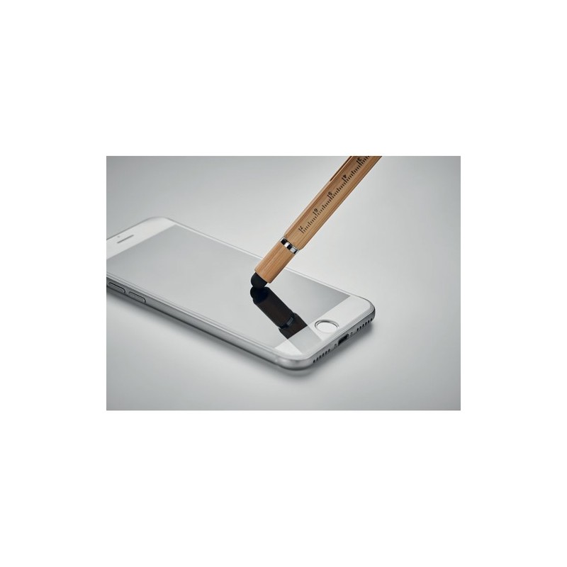 Stylo à bulle de niveau multifonction en bambou personnalisé TOOLBAM Matières : bambou Couleurs : bois livraison express 24h 48h
