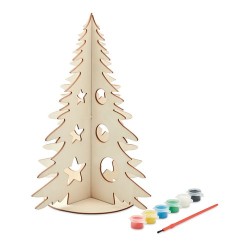 Sapin de Noël en bois  personnalisé - TREE AND PAINT Matières : bois Couleurs : bois