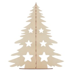 Sapin de Noël en bois  personnalisé - TREE AND PAINT Matières : bois Couleurs : bois 2