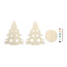 Sapin de Noël en bois  personnalisé - TREE AND PAINT Matières : bois Couleurs : bois cadeau entreprise pas cher