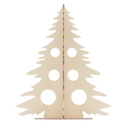 Sapin de Noël en bois  personnalisé - TREE AND PAINT Matières : bois Couleurs : bois impression haute définition