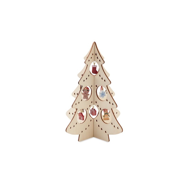 Décoration de Sapin en Bois SILUETA