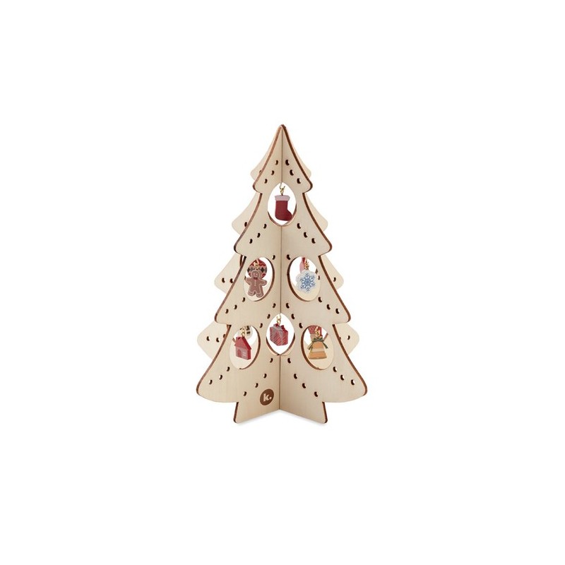 Décoration de Sapin en Bois SILUETA