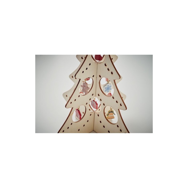 Décoration de Sapin en Bois SILUETA