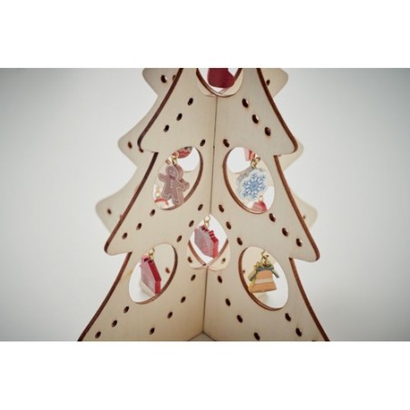 Décoration de Sapin en Bois SILUETA