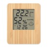 Station Météo Éco-responsable en Bambou SUNCITY Matières : ABS Couleurs : bois personnalisable avec votre logo
