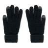 Gants Tactiles Éco-responsables en RPET Personnalisés TAKAI Matières : PET recyclé Couleurs : noir cadeau entreprise pas cher