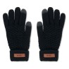 Gants Tactiles Éco-responsables en RPET Personnalisés TAKAI Matières : PET recyclé Couleurs : noir livraison express 24h 48h