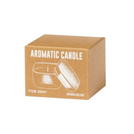 Bougie Aromatique Élégante Hetfil pour Entreprises Matières : métal Couleurs : doré cadeau collaborateur premium