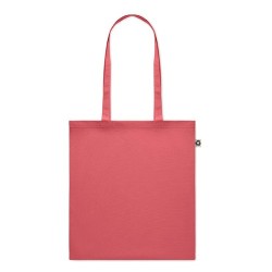 Sac Shopping Éco-responsable en Coton Recyclé ZOCO COLOUR Matières : coton recyclé Couleurs : rouge cadeau client original