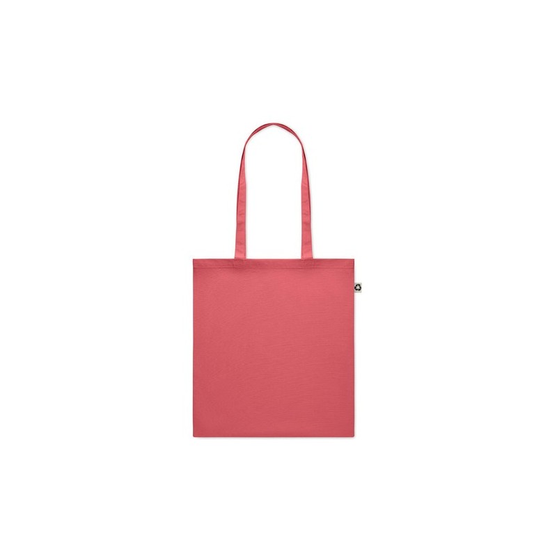 Sac Shopping Éco-responsable en Coton Recyclé ZOCO COLOUR Matières : coton recyclé Couleurs : rouge cadeau client original