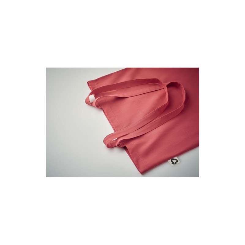 Sac Shopping Éco-responsable en Coton Recyclé ZOCO COLOUR Matières : coton recyclé Couleurs : rouge goodies personnalisé en stoc