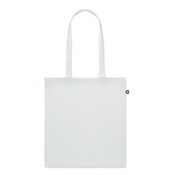 Sac Shopping Éco-responsable en Coton Recyclé ZOCO COLOUR Matières : coton recyclé Couleurs : blanc objet publicitaire robuste