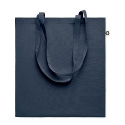 Sac Shopping Éco-responsable en Coton Recyclé ZOCO COLOUR Matières : coton recyclé Couleurs : bleu marine cadeau entreprise pas 