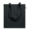 Sac Shopping Éco-responsable en Coton Recyclé ZOCO COLOUR Matières : coton recyclé Couleurs : noir personnalisable avec votre lo