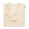 Sac Shopping Éco-responsable en Coton Biologique Personnalisé NUORO Matières : coton biologique Couleurs : beige