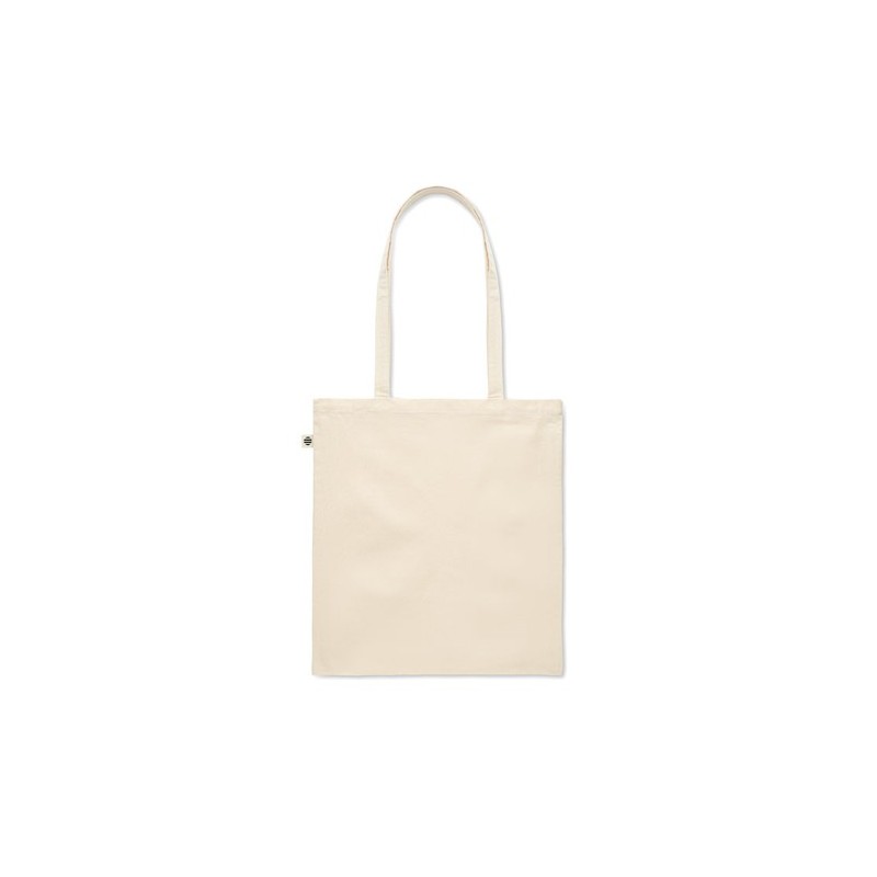 Sac Shopping Éco-responsable en Coton Biologique Personnalisé NUORO Matières : coton biologique Couleurs : beige personnalisable