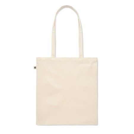 Sac Shopping Éco-responsable en Coton Biologique Personnalisé NUORO Matières : coton biologique Couleurs : beige personnalisable