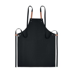 Tablier en coton organique 340 g/m² couleur Nagpur Matières : coton biologique Couleurs : noir livraison express 24h 48h