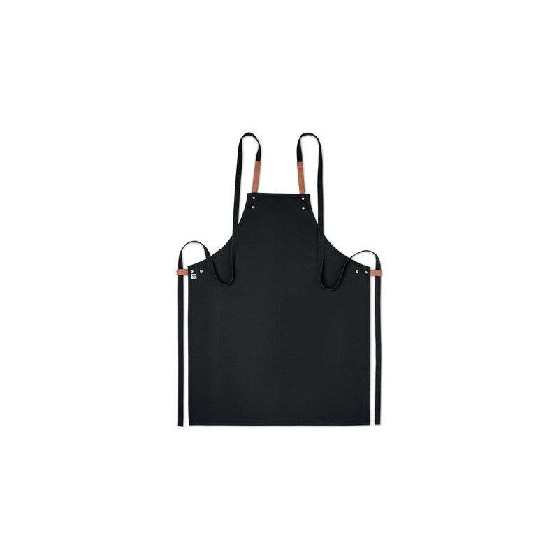 Tablier en coton organique 340 g/m² couleur Nagpur Matières : coton biologique Couleurs : noir livraison express 24h 48h
