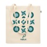 Sac Shopping Éco-responsable en Coton Biologique Personnalisé NUORO Matières : coton biologique Couleurs : beige impression haut