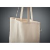 Sac Shopping Éco-responsable en Coton Biologique Personnalisé NUORO Matières : coton biologique Couleurs : beige marquage laser 