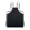 Tablier en coton organique 340 g/m² couleur Nagpur Matières : coton biologique Couleurs : noir personnalisation rapide en France