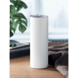 Gobelet Double Paroi Personnalisé Éco-responsable SFEER - Cadeau d'entreprise Matières : acier inoxydable Couleurs : blanc marqu