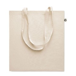 Sac Shopping Éco-responsable en Coton Recyclé Personnalisé ZOCO Matières : coton recyclé Couleurs : beige