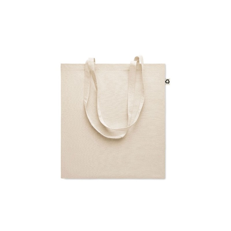 Sac Shopping Éco-responsable en Coton Recyclé Personnalisé ZOCO Matières : coton recyclé Couleurs : beige