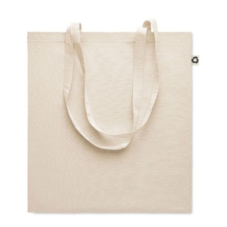 Sac Shopping Éco-responsable en Coton Recyclé Personnalisé ZOCO Matières : coton recyclé Couleurs : beige