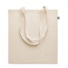 Sac Shopping Éco-responsable en Coton Recyclé Personnalisé ZOCO Matières : coton recyclé Couleurs : beige