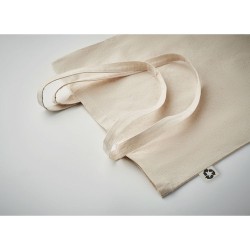 Sac Shopping Éco-responsable en Coton Recyclé Personnalisé ZOCO Matières : coton recyclé Couleurs : beige 2