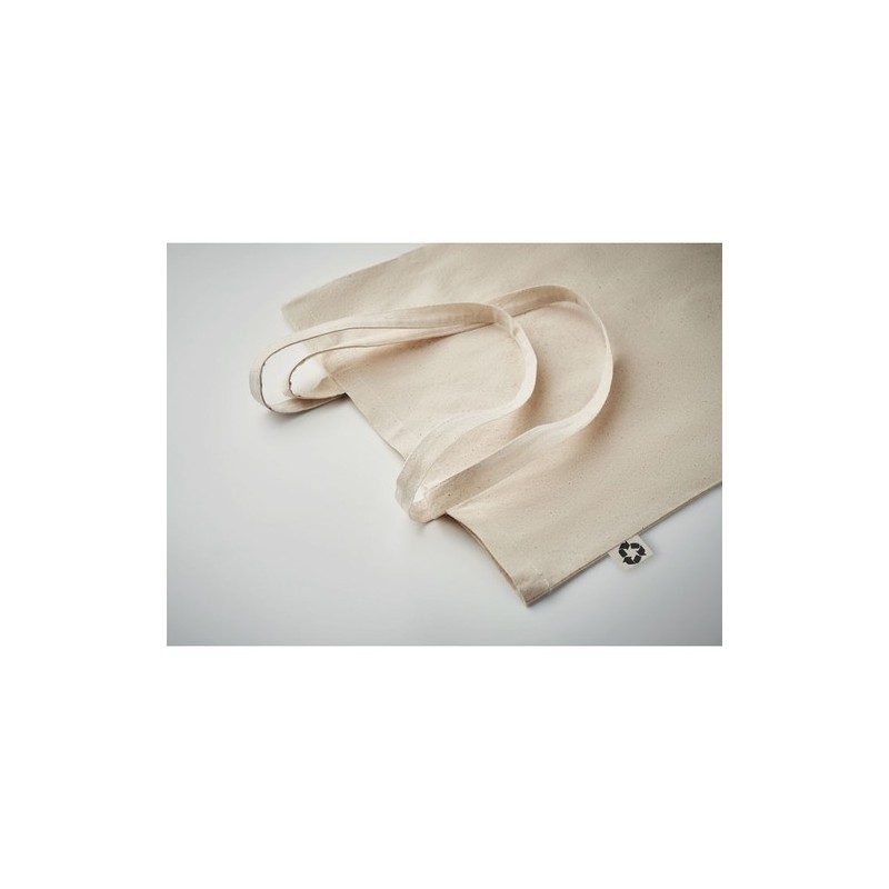 Sac Shopping Éco-responsable en Coton Recyclé Personnalisé ZOCO Matières : coton recyclé Couleurs : beige personnalisable avec v