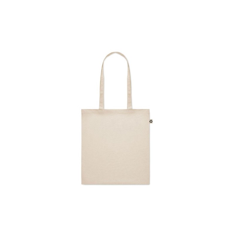 Sac Shopping Éco-responsable en Coton Recyclé Personnalisé ZOCO Matières : coton recyclé Couleurs : beige cadeau entreprise pas 