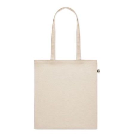 Sac Shopping Éco-responsable en Coton Recyclé Personnalisé ZOCO Matières : coton recyclé Couleurs : beige cadeau entreprise pas 