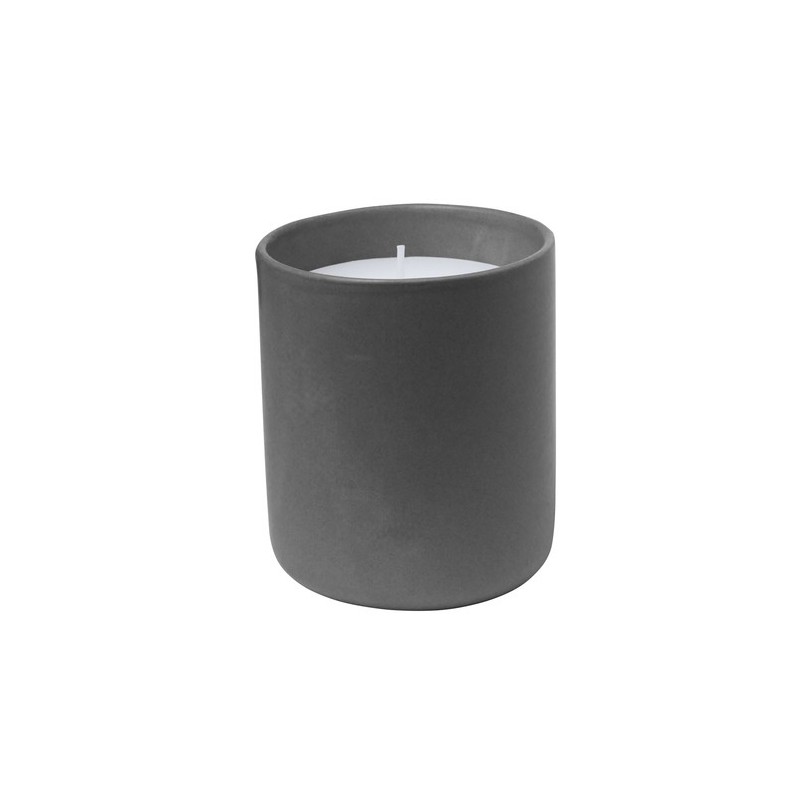Bougie Aromatique Personnalisée Vanille Éco-responsable Elora | Cadeau Unique Matières : céramique Couleurs : gris