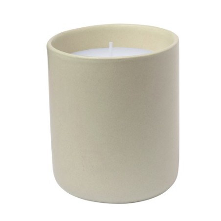 Bougie Aromatique Personnalisée Vanille Éco-responsable Elora | Cadeau Unique Matières : céramique Couleurs : gris objet promoti