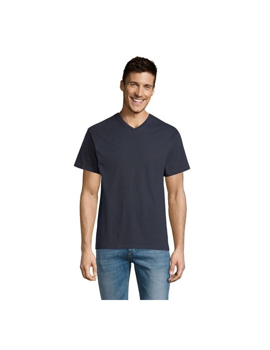 T-Shirt Col V 100% Coton Personnalisable