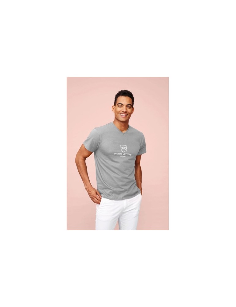 T-Shirt Col V 100% Coton Personnalisable